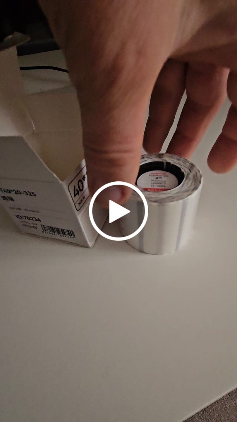 Customer video review of Thermal Transfer Label Printer Labels for M2, M3