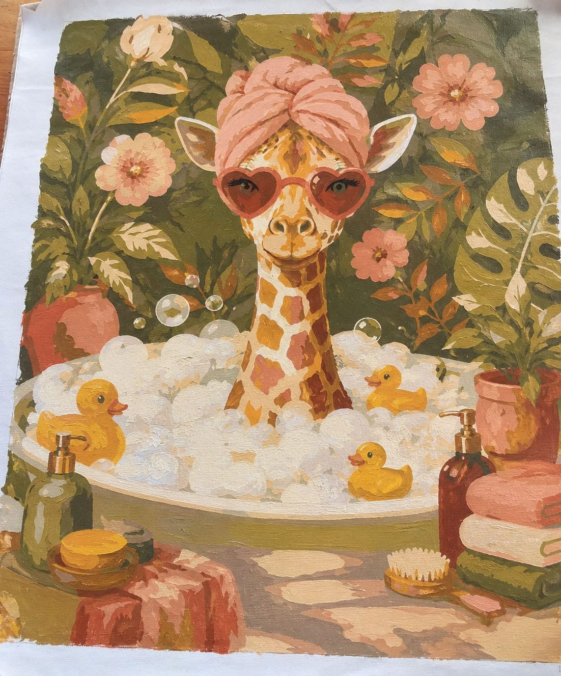 Customer photo review of Bain moussant de la girafe