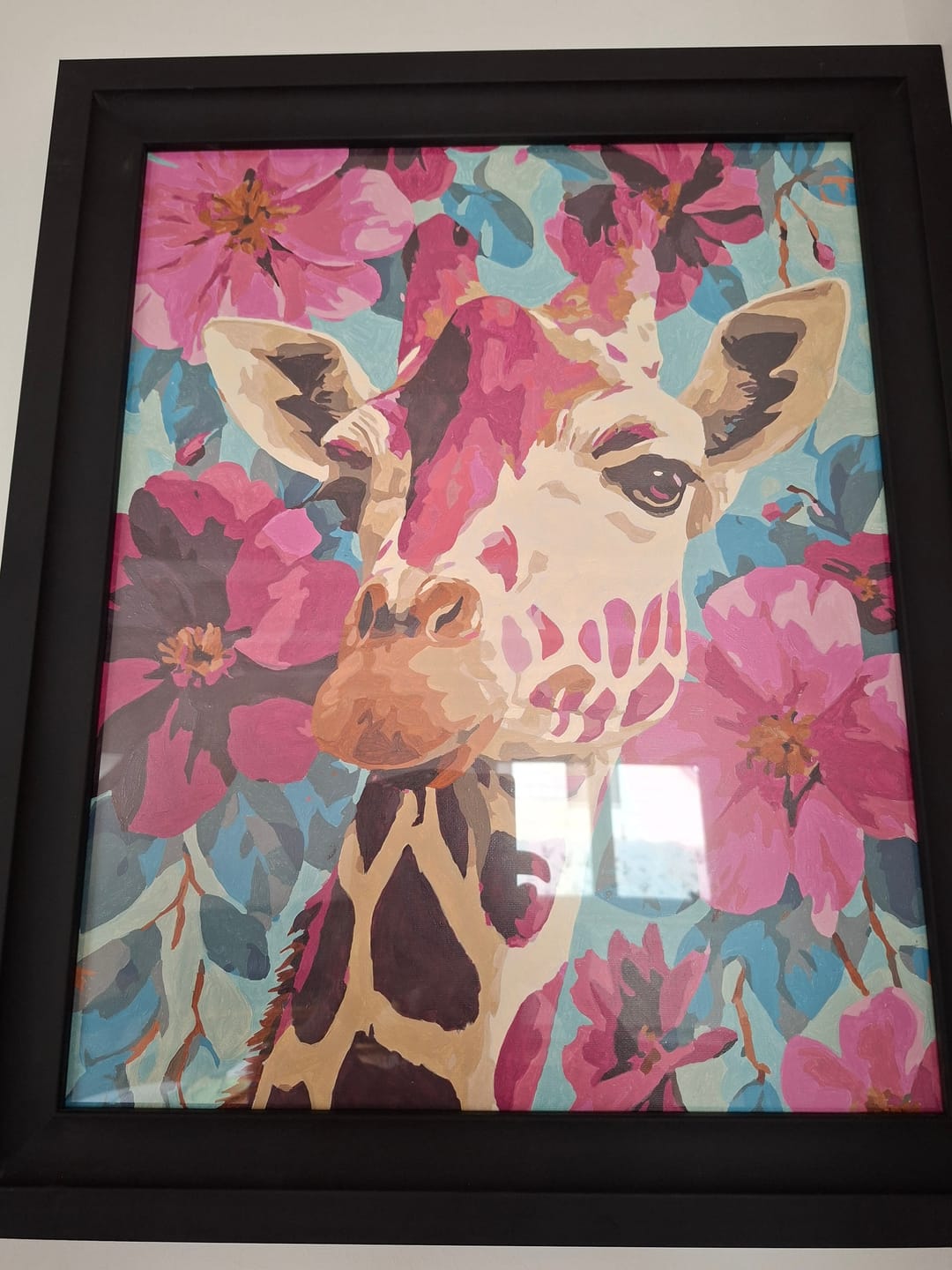 Customer photo review of Malen nach Zahlen - Lila Giraffe