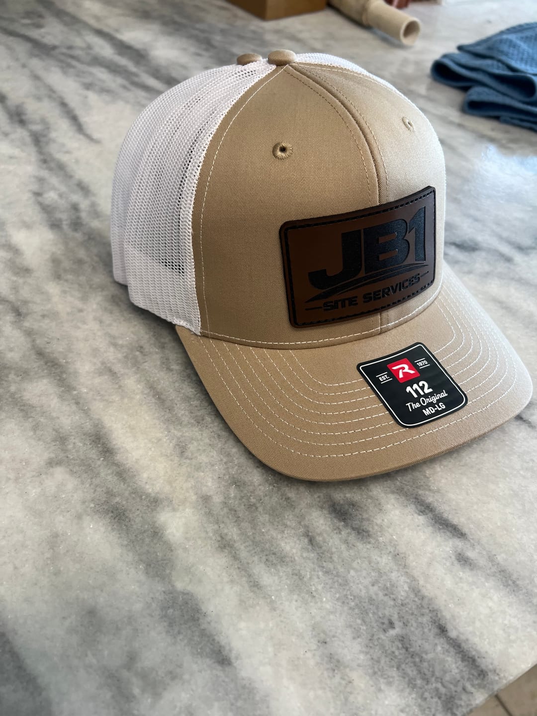 Customer photo review of Richardson 112 Custom Leather Patch Hats
