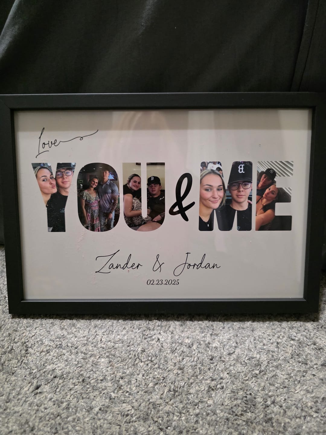 Customer photo review of You & Me - Personalized Poster