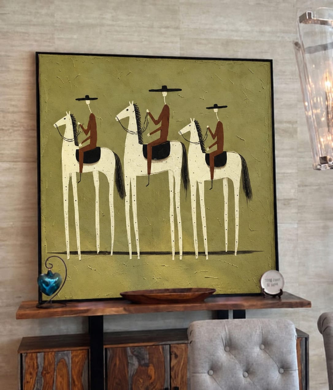 Customer photo review of Sage Cavalcade-Western Rider Painting