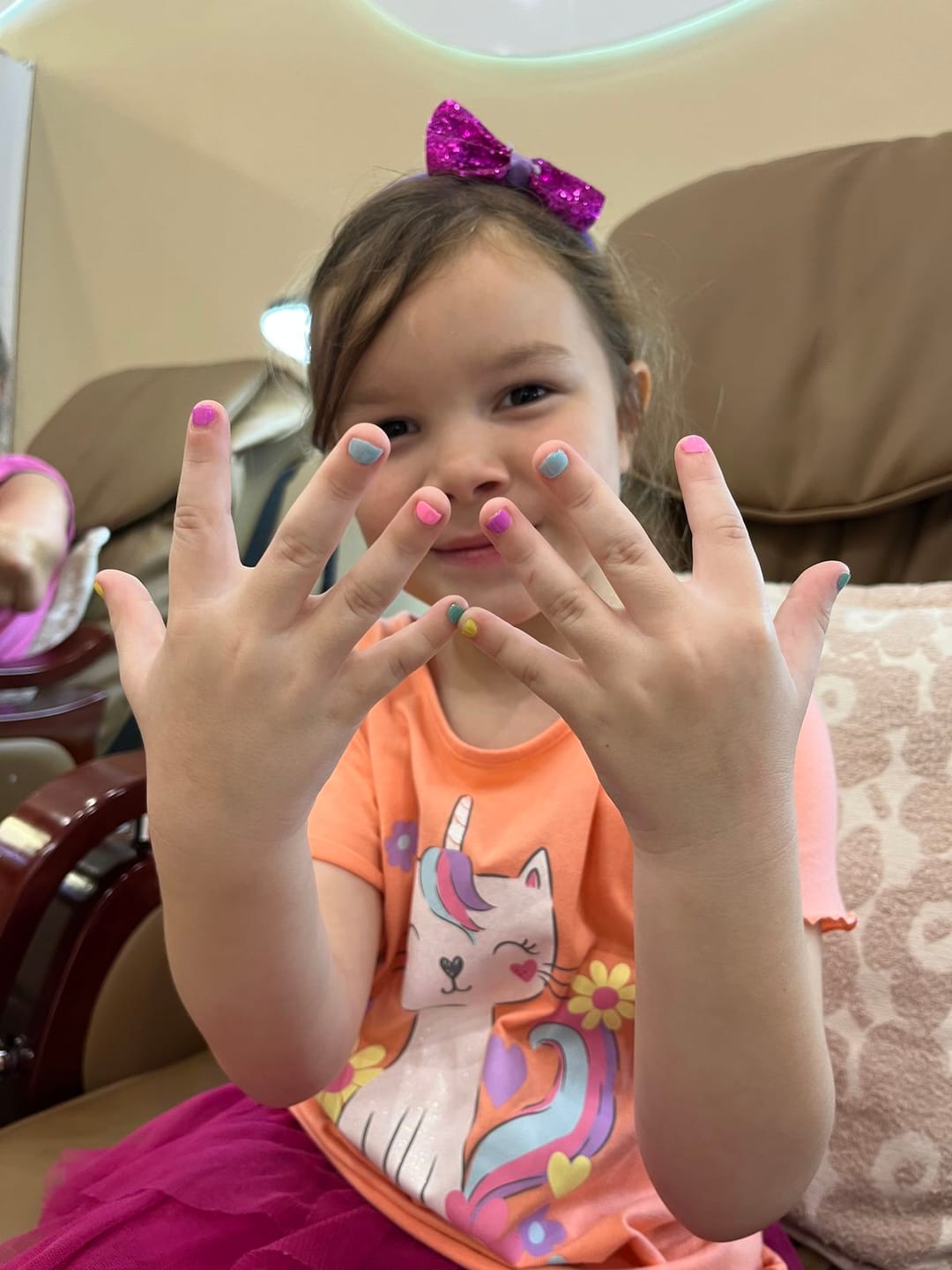 Customer photo review of Marcadores de uñas para niñas
