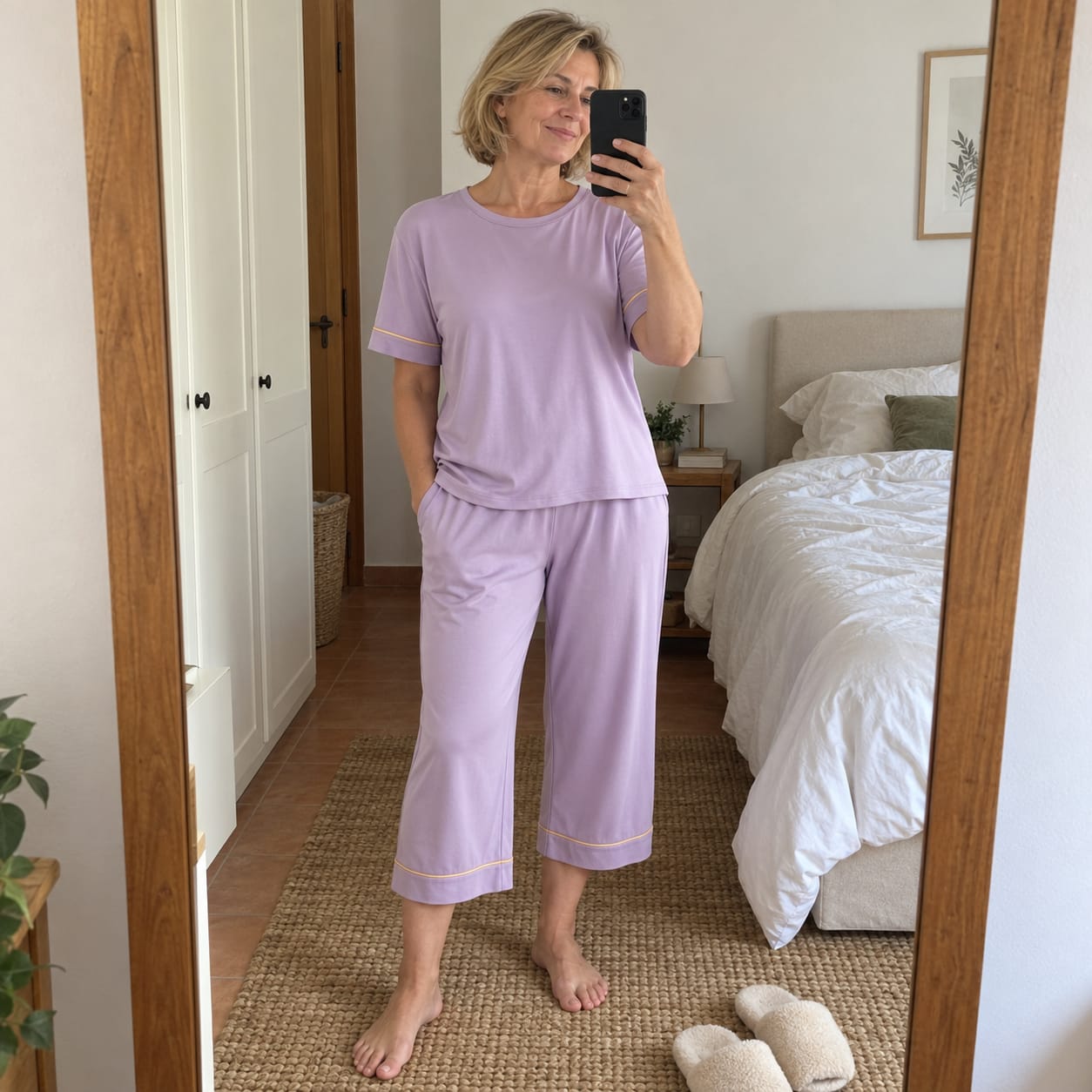 Customer photo review of Conjunto Frescor – Lila
