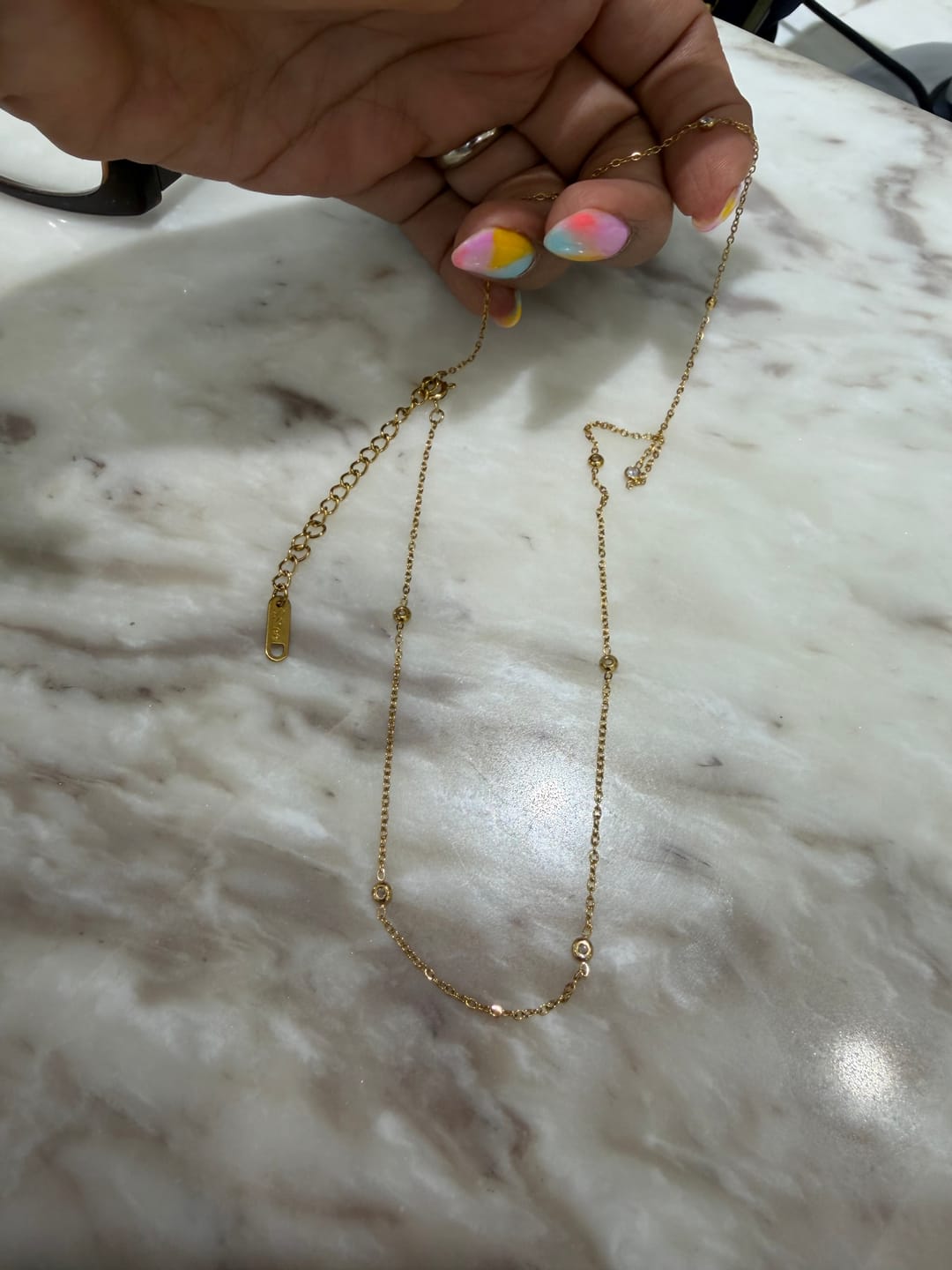 Customer photo review of Cadena Delgada Mini Eslabones