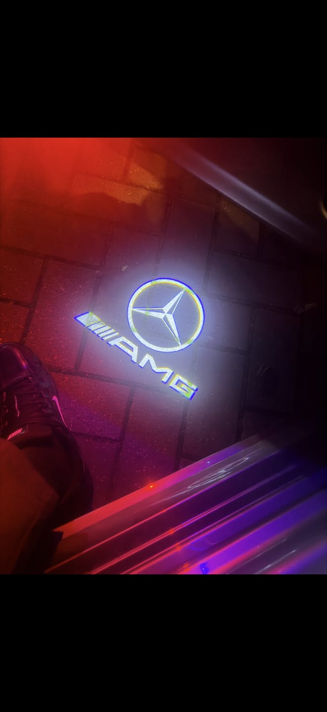Customer photo review of Mercedes Benz LED Car Door Welcome Logo Shadow Lights