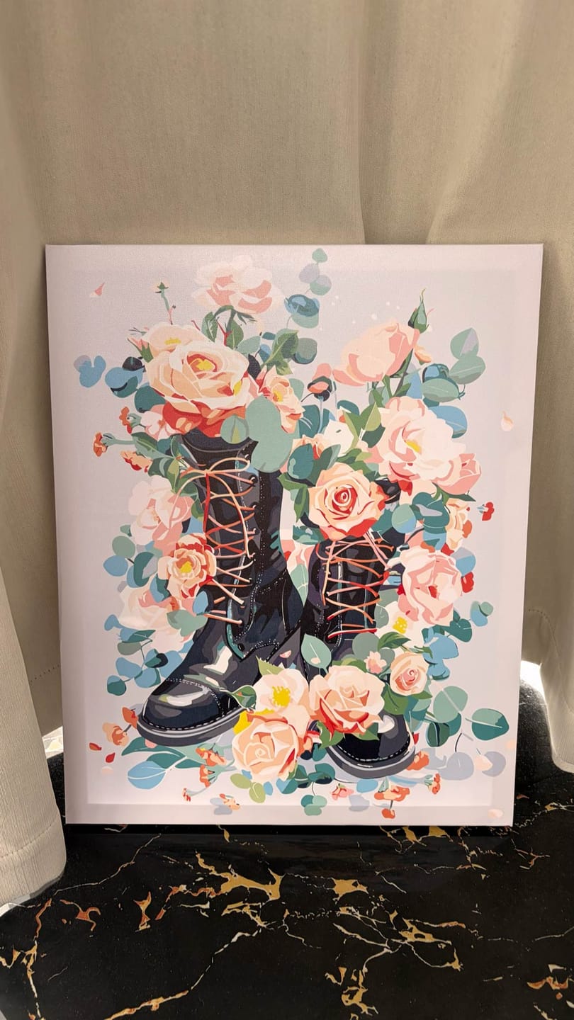Customer photo review of Bottines fleuries