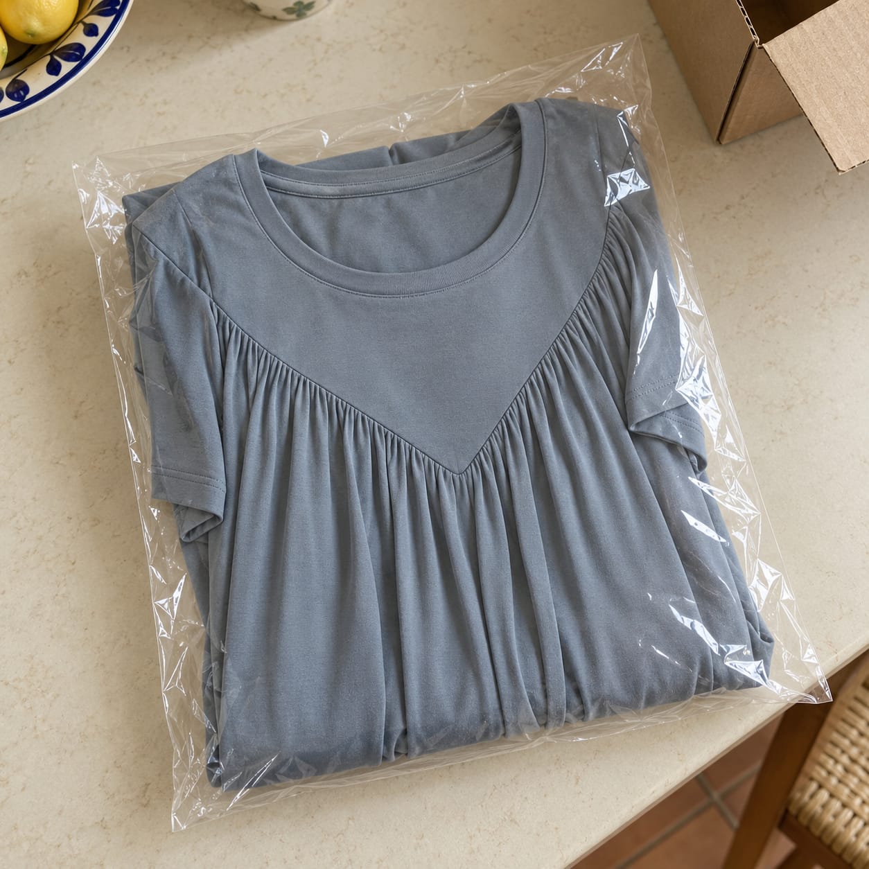 Customer photo review of Camisón Frescor – Terracota