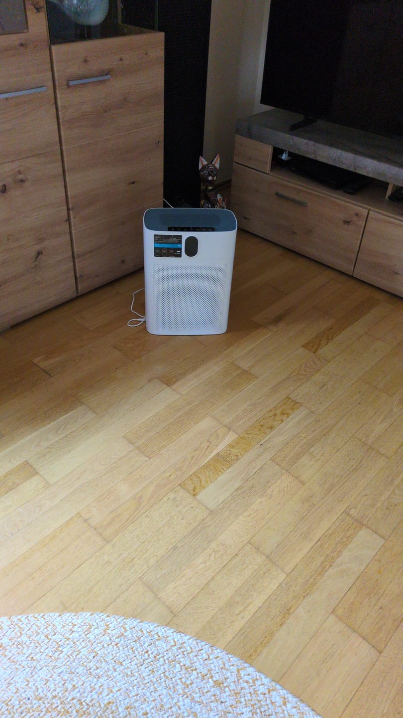 Customer photo review of Smart Luftreiniger V1 Pro – Leistungsstarke HEPA-Filterung mit PM2.5-Sensor, App- und Sprachsteuerung für saubere Raumluft