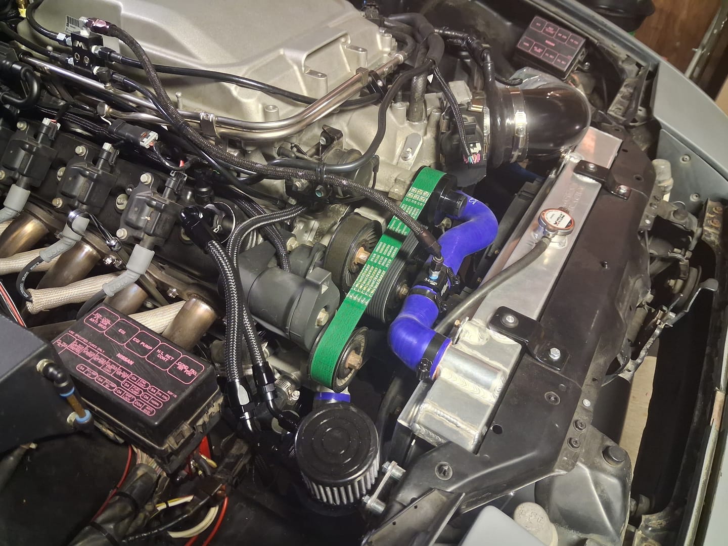 Customer photo review of Top Loader Billet Internally Baffled Oil Catch Can (Dual 10AN Port)