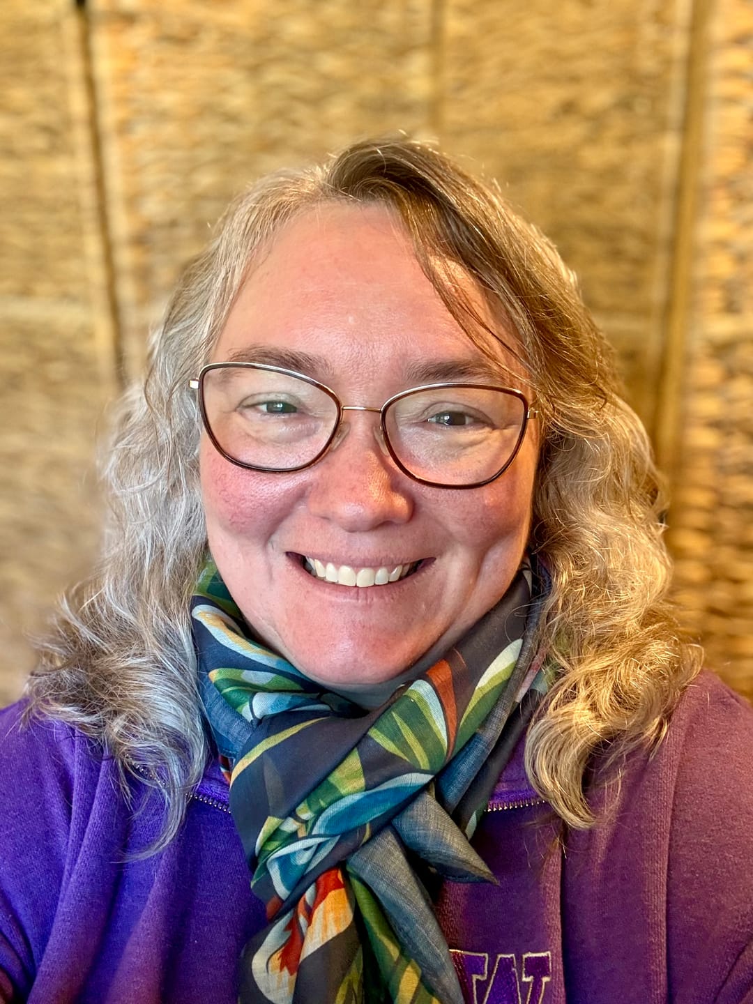 Customer photo review of Brocade All-Season Scarf