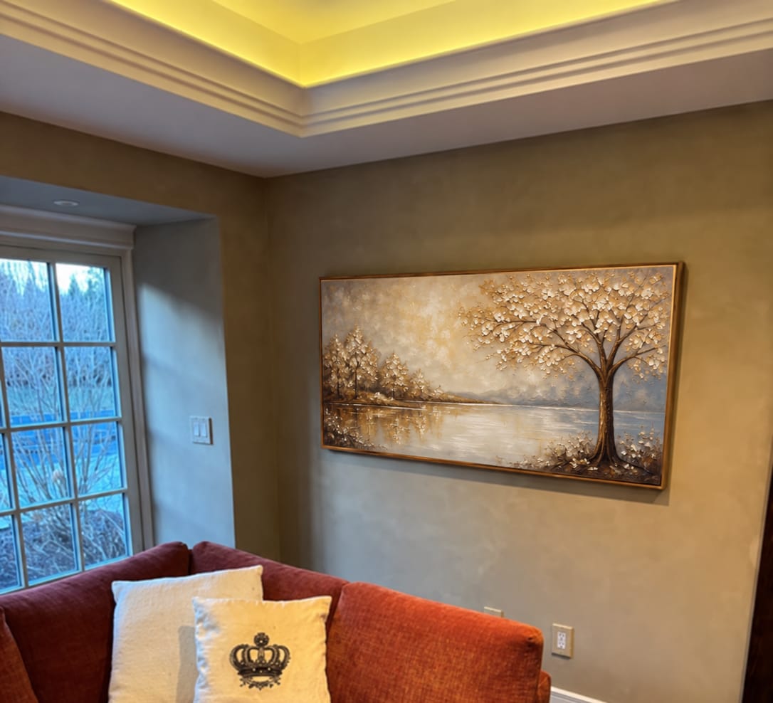 Customer photo review of Quiet Bloom-Lakeside Landscape Painting