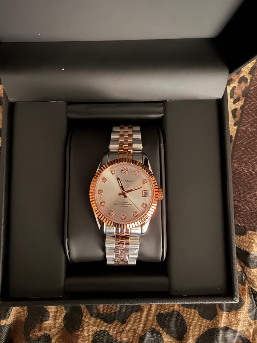 Customer photo review of DORADO Rose Two Tone Timeless Watch - Silver