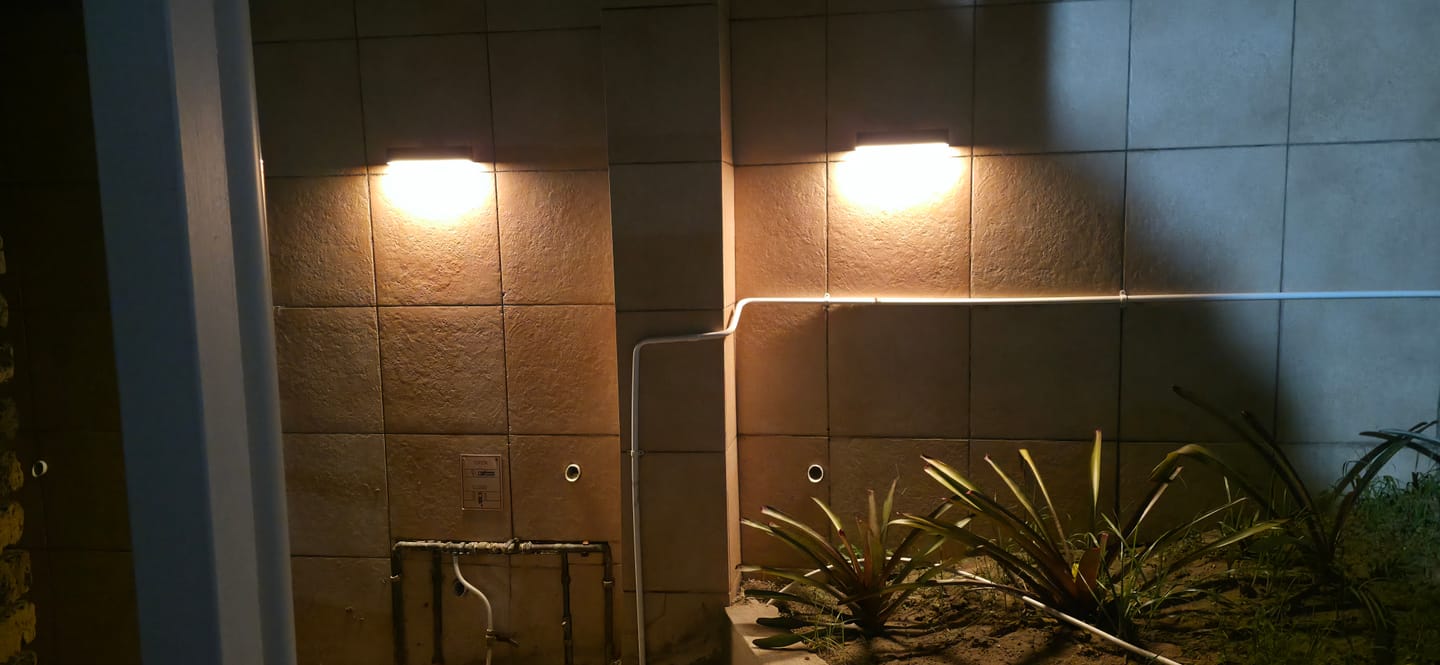 Customer photo review of Solar Wall Light with Motion Sensor