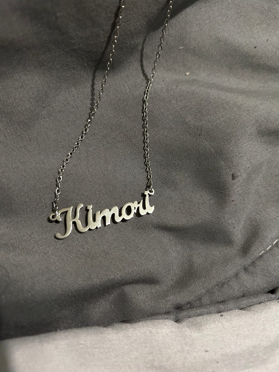 Customer photo review of Kids Custom Name Necklace