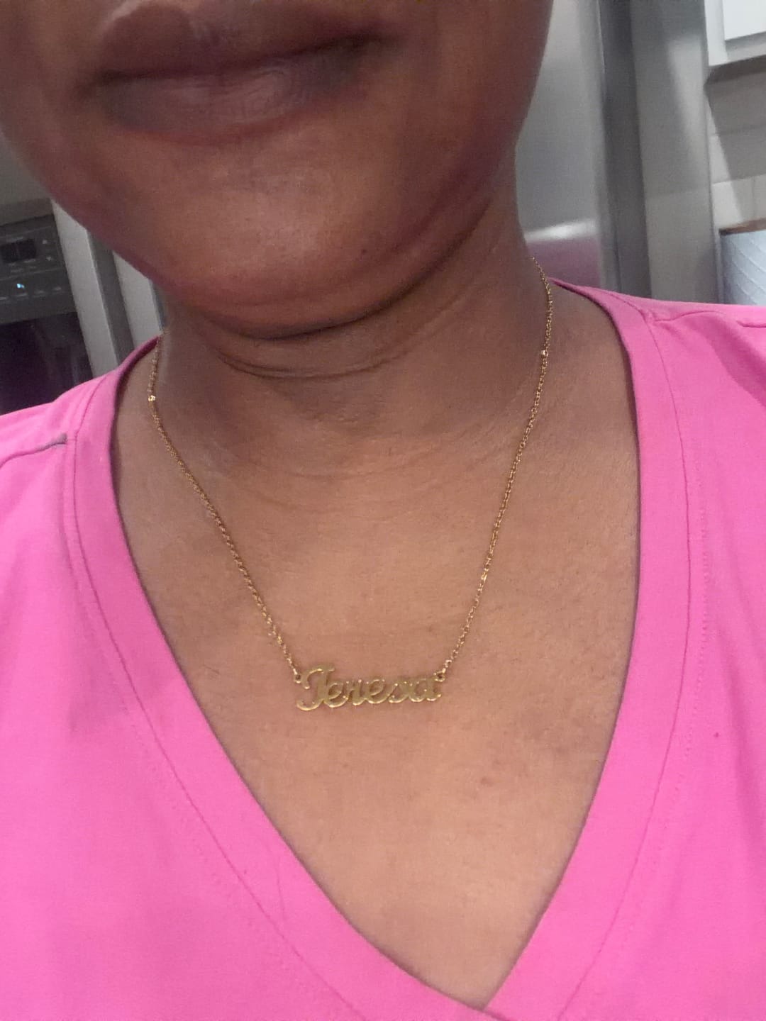 Customer photo review of Custom Name Necklace