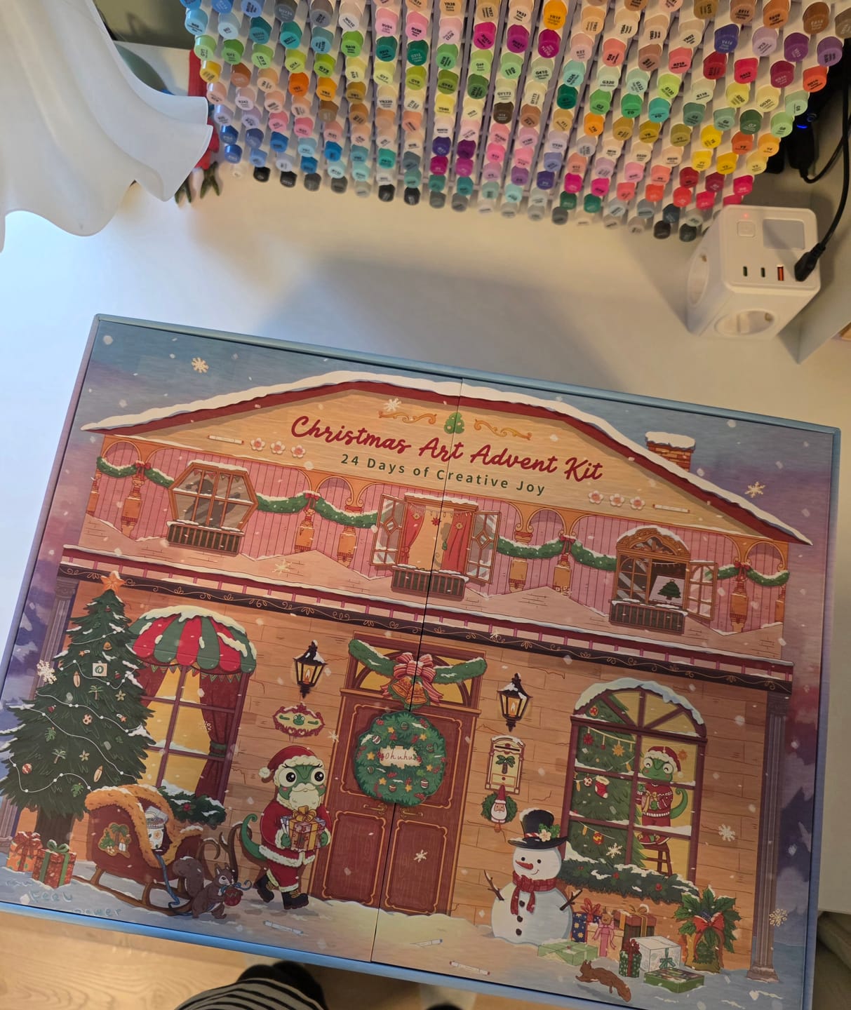 Customer photo review of Ohuhu Christmas Advent Calendar 2026, 24 Days Countdown Gift Kit