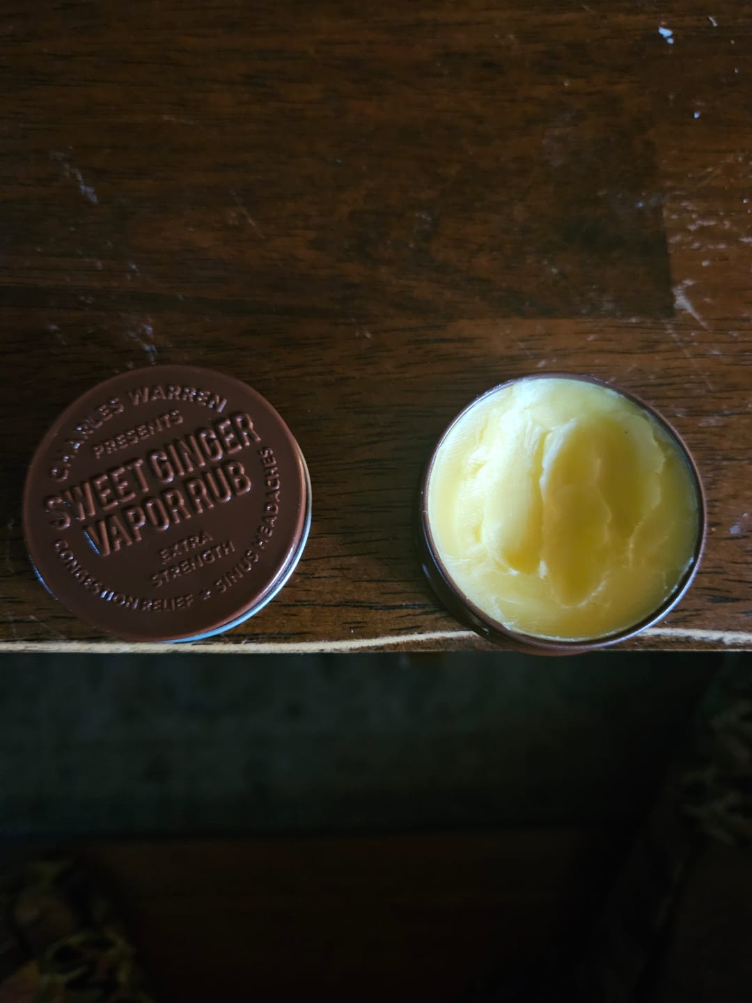 Customer photo review of Extra Strength Sweet Ginger Vapor Rub [Compact]