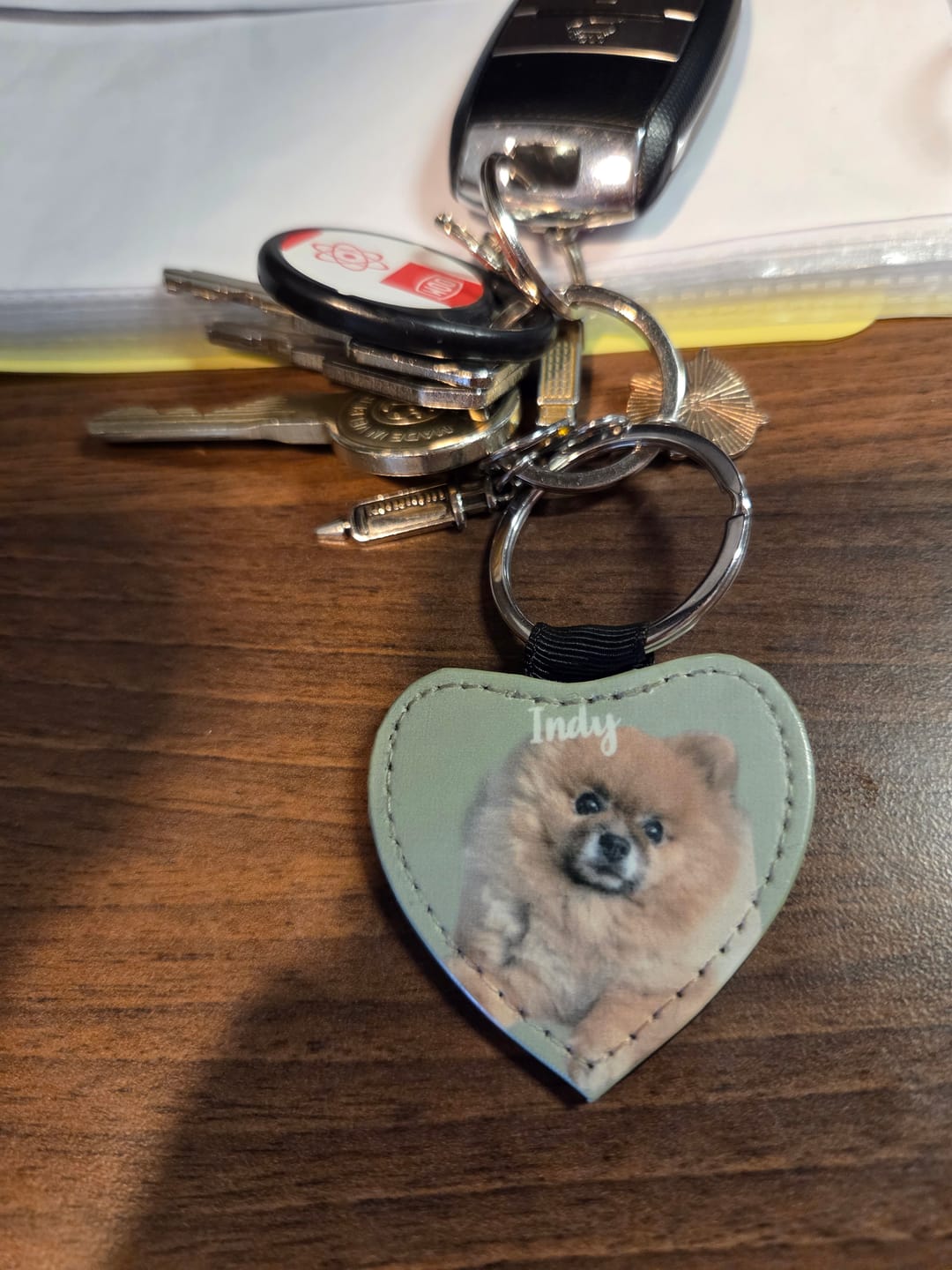 Customer photo review of Gepersonalliseerde sleutelhanger - Huisdier portret