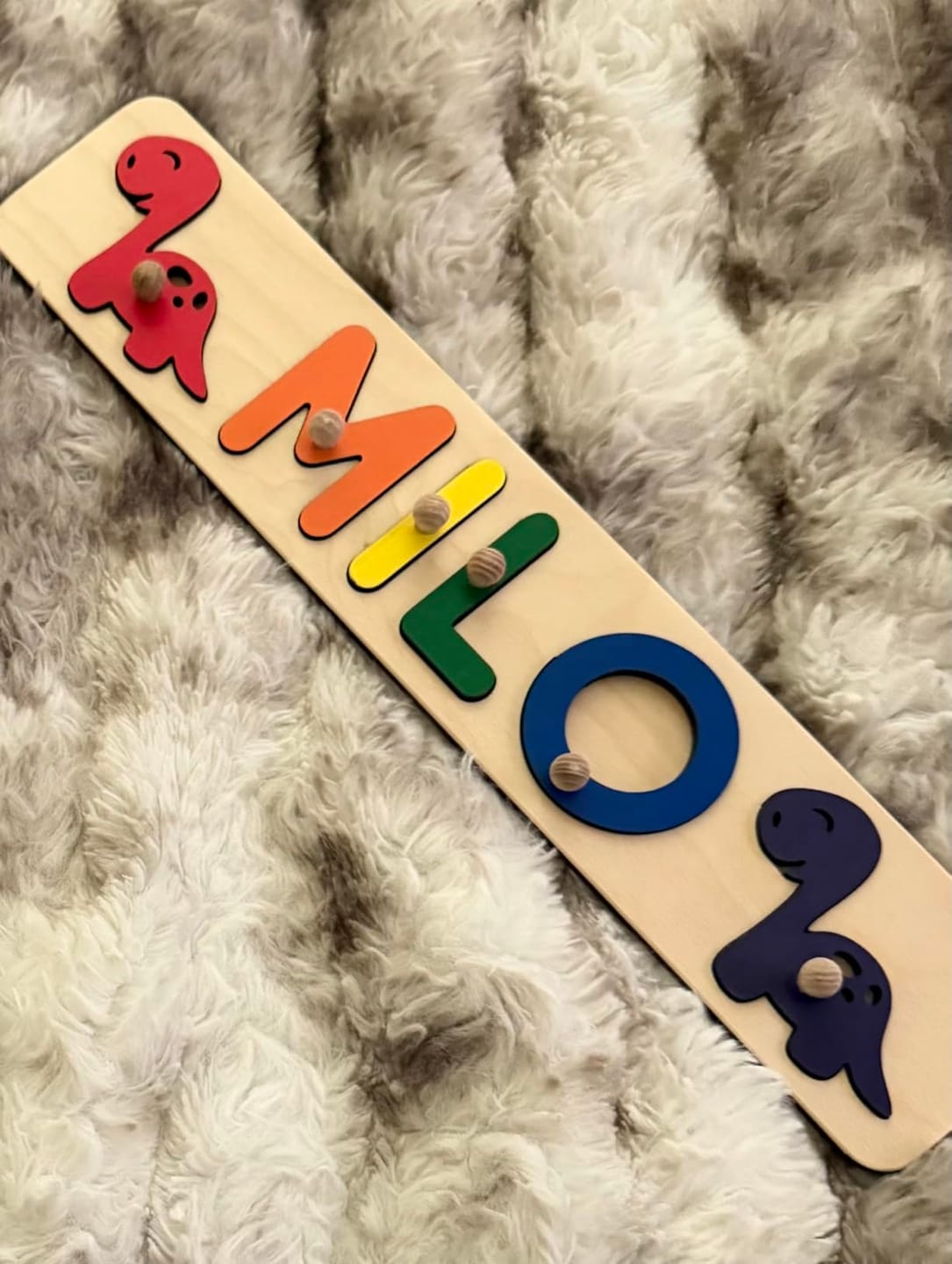 Customer photo review of Personalized Wooden Name Puzzle