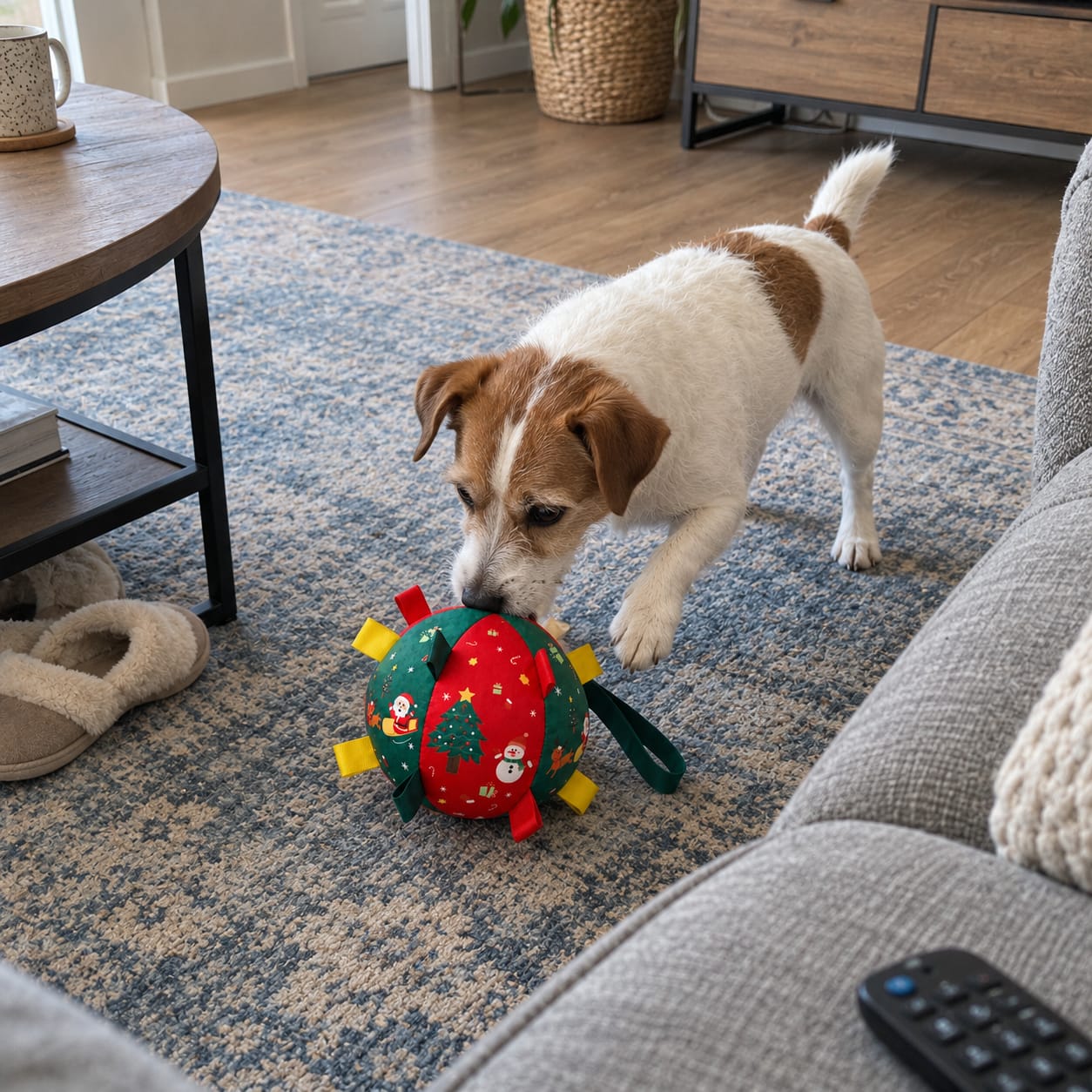 Customer photo review of JollyPup™ Christmas Play Ball