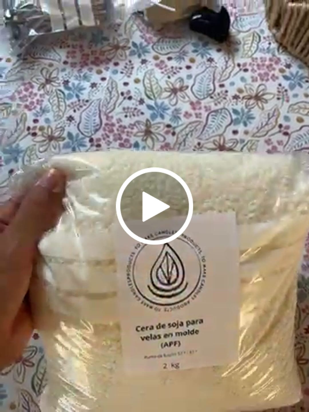 Customer video review of Cera de Soja para velas en Molde, Pilar y Wax-melts (APF)