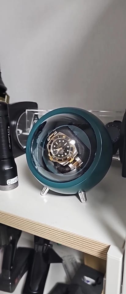 Customer photo review of Remontoir Montre Automatique Blanche – Moteur Mabuchi Silencieux