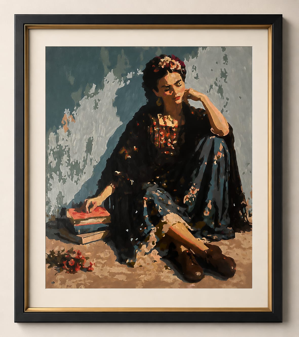 Customer photo review of Malen nach Zahlen - Rauchende Frida