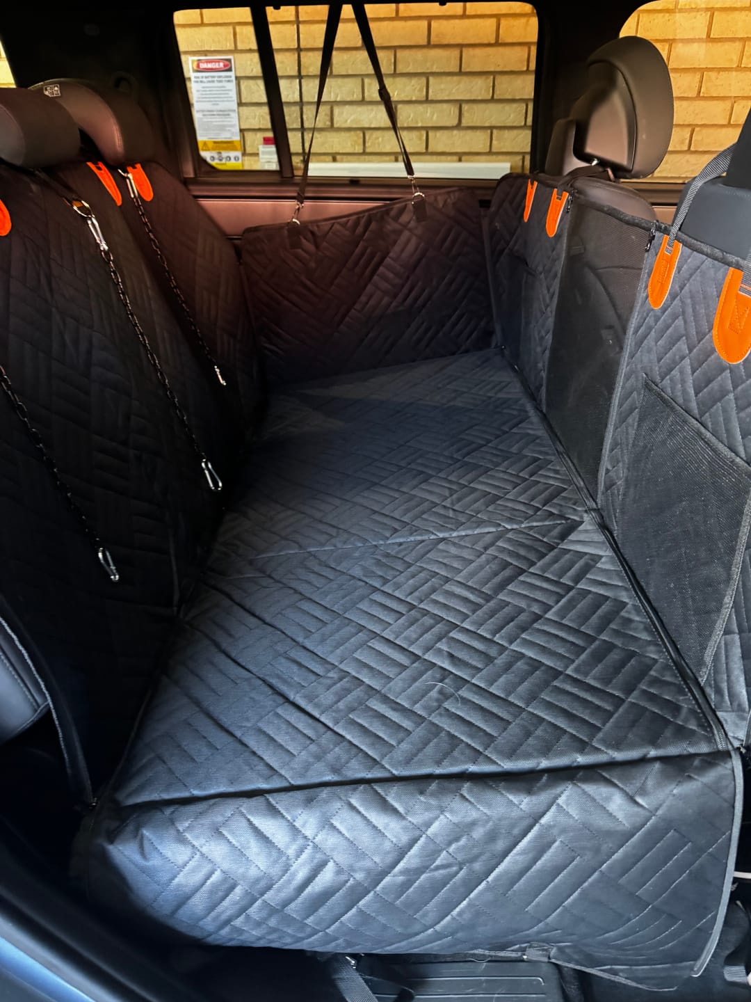 Customer photo review of Companion&Co™ Hard Bottom Car Seat Cover