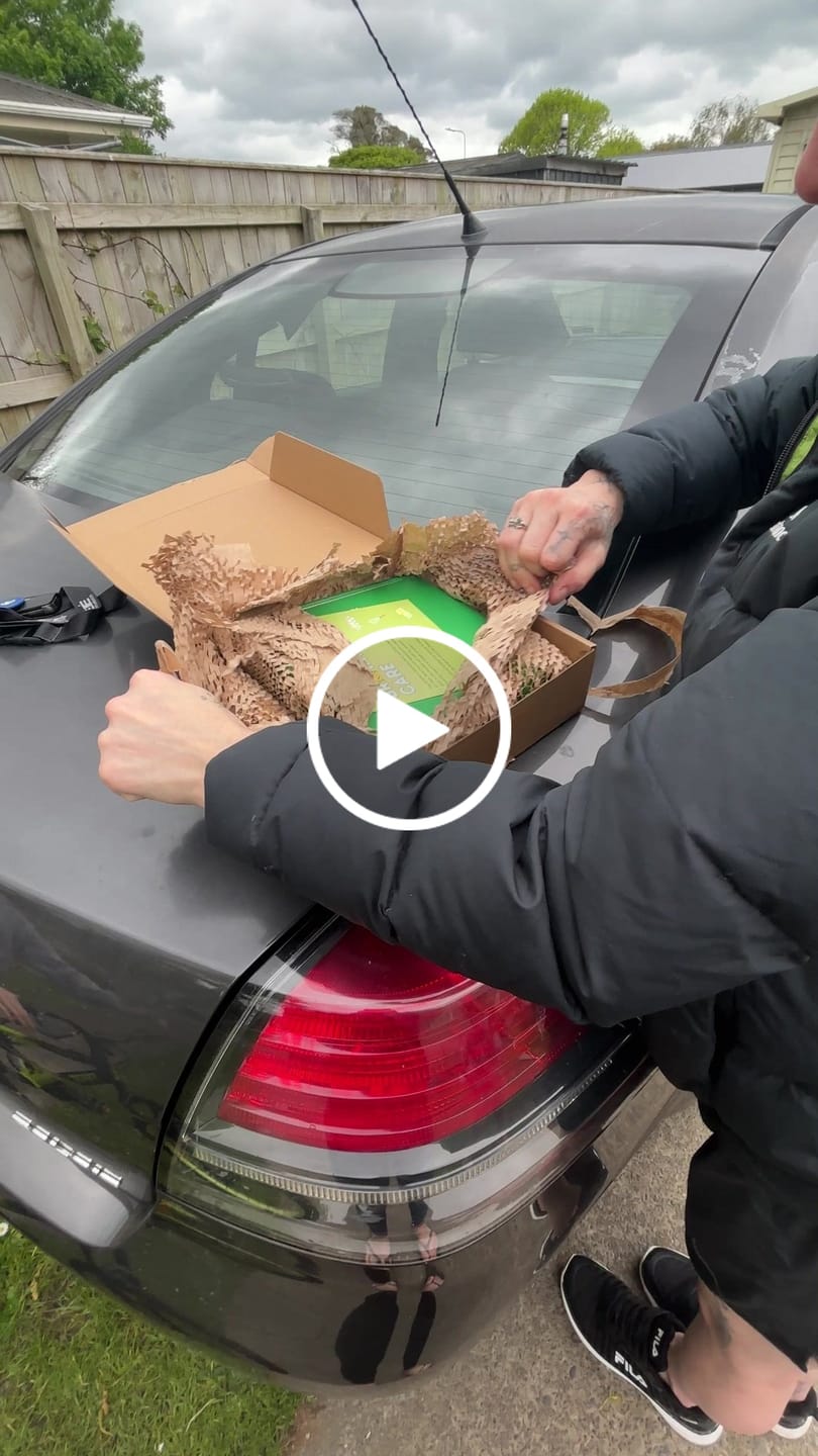 Customer video review of Custom message loaded brownie