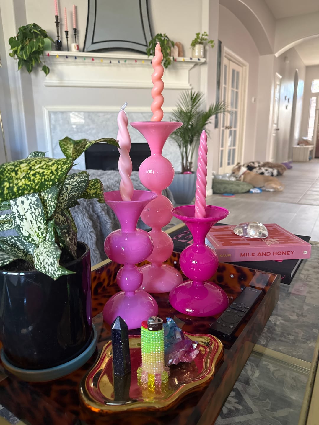 Customer photo review of Glitterville Sugar Plum Pillar Candle Holder