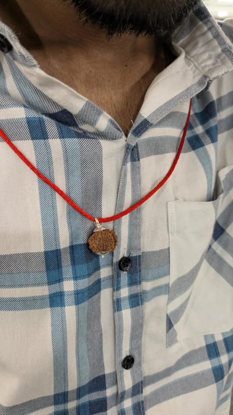 Customer photo review of 11 Mukhi Rudraksha – Nepal Origin, Natural & Certified