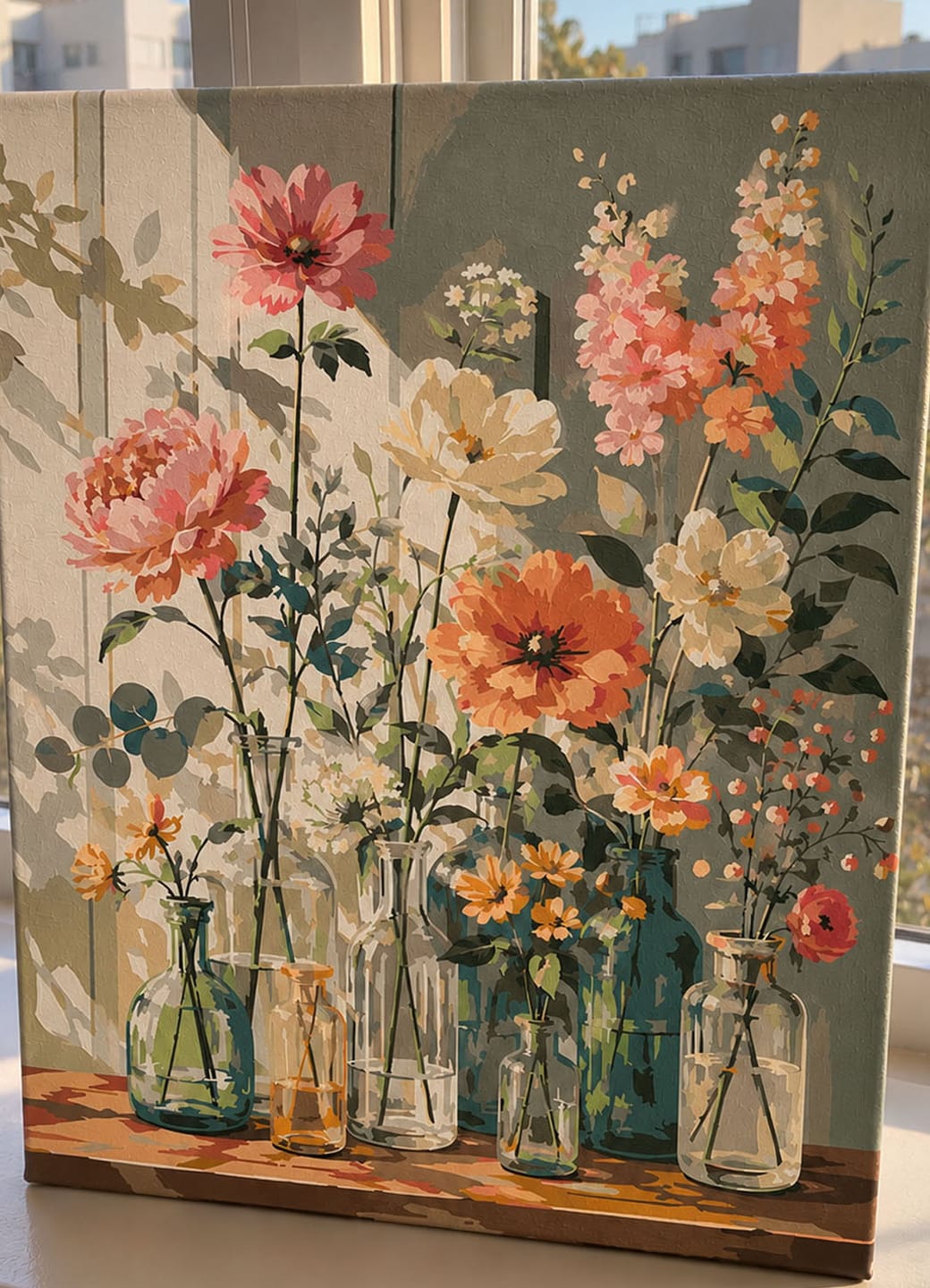 Customer photo review of Fleurs sauvages dans un vase en verre