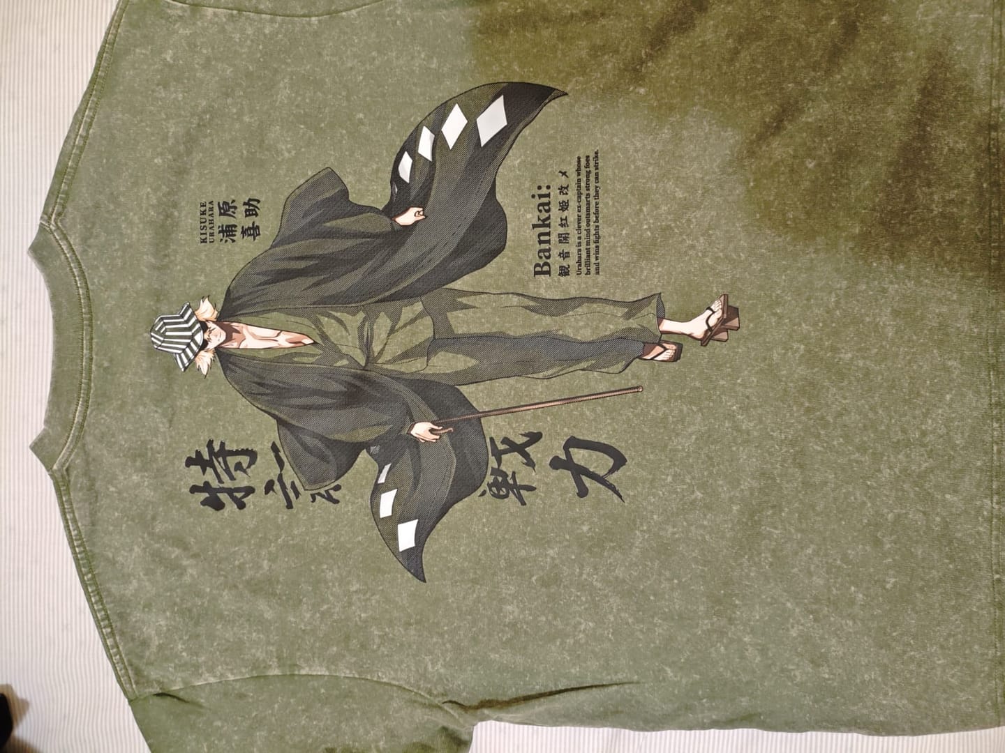 Customer photo review of Camisa Kisuke Urahara - Bleach