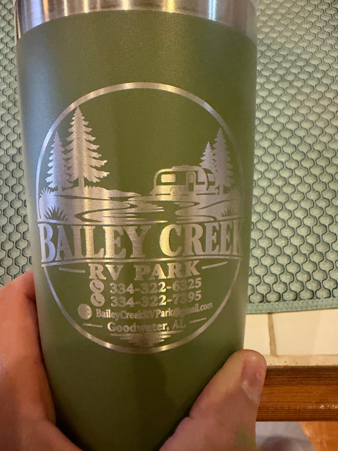 Customer photo review of (6 Pieces) Laser Engraved Tumbler | 20 oz