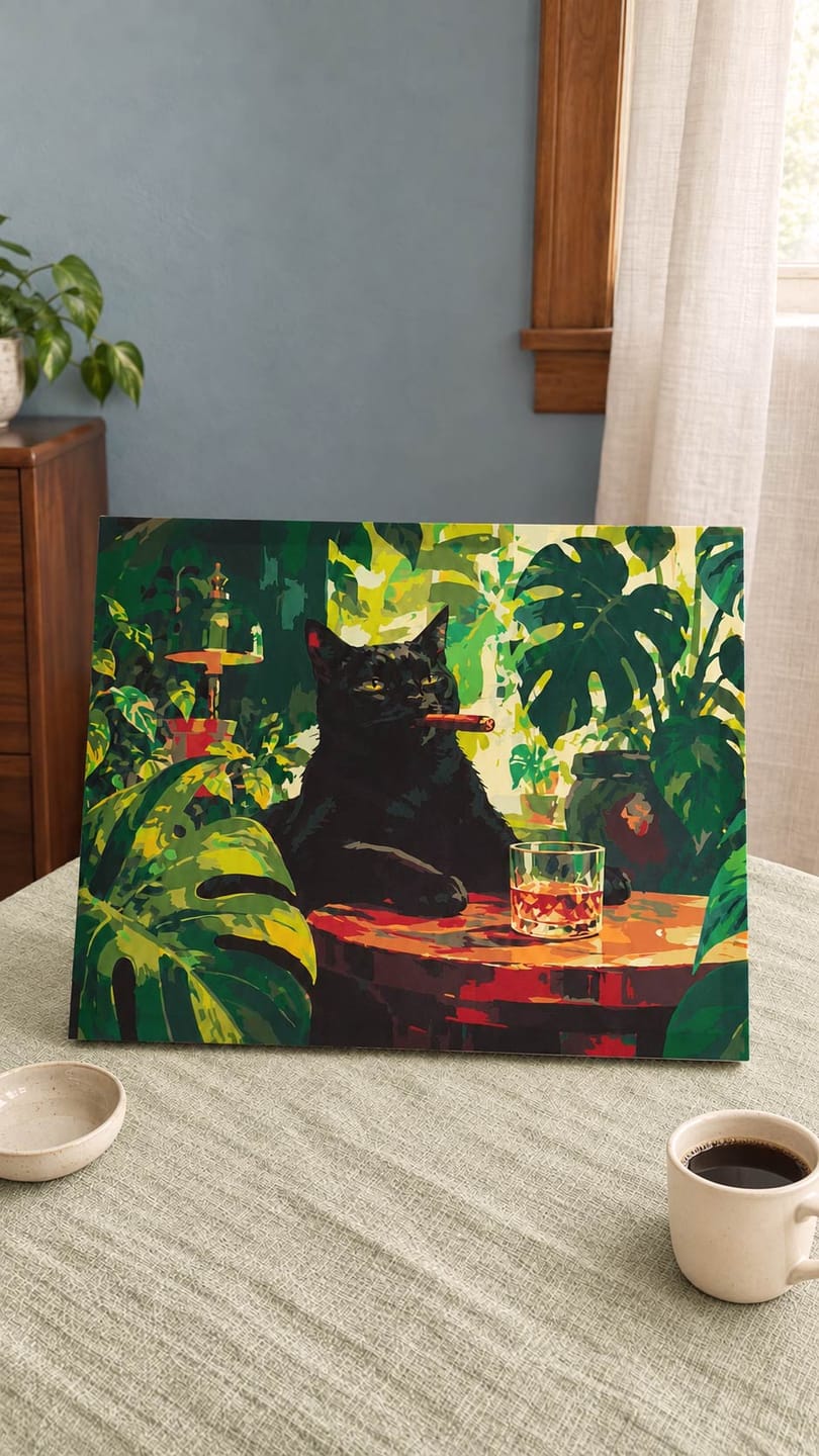 Customer photo review of Chat noir dans la nature sauvage