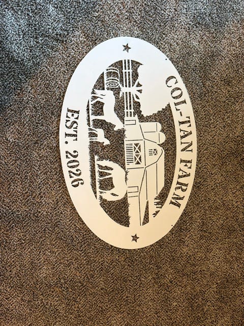 Customer photo review of Horse Ranch Metal Sign