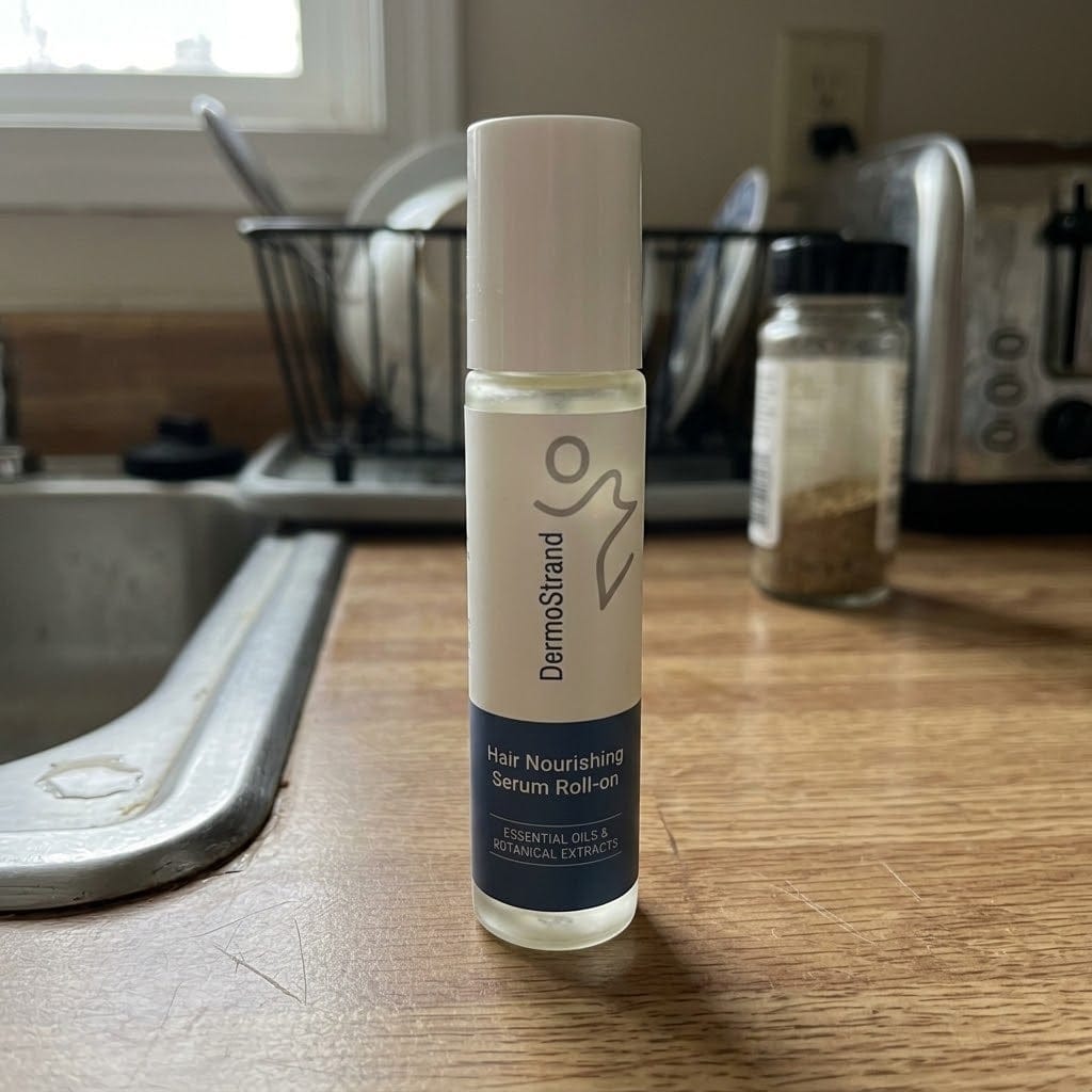 Customer photo review of DermoStrand Hair Growth Roll on Serum