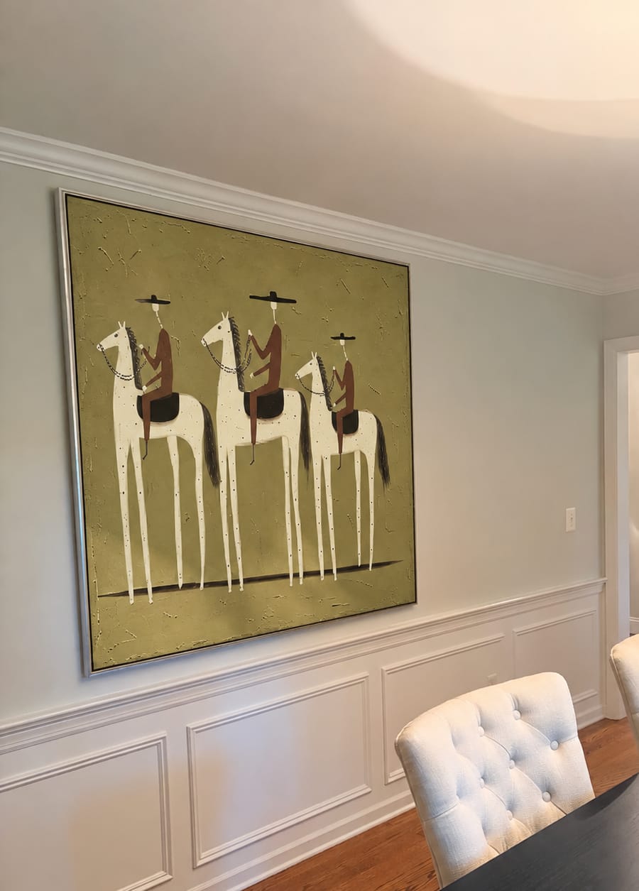 Customer photo review of Sage Cavalcade-Western Rider Painting