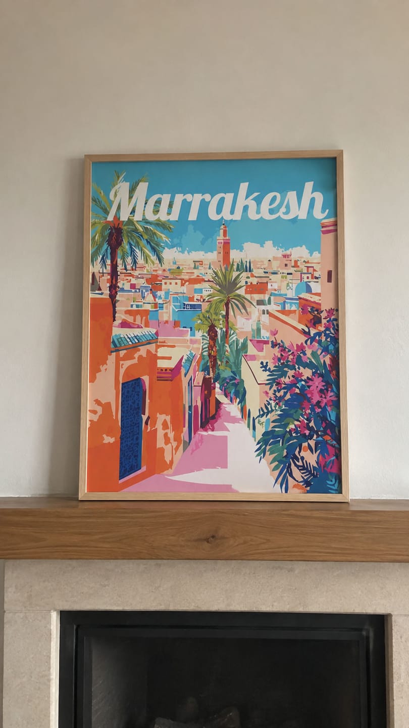 Customer photo review of Affiche de voyage Marrakech