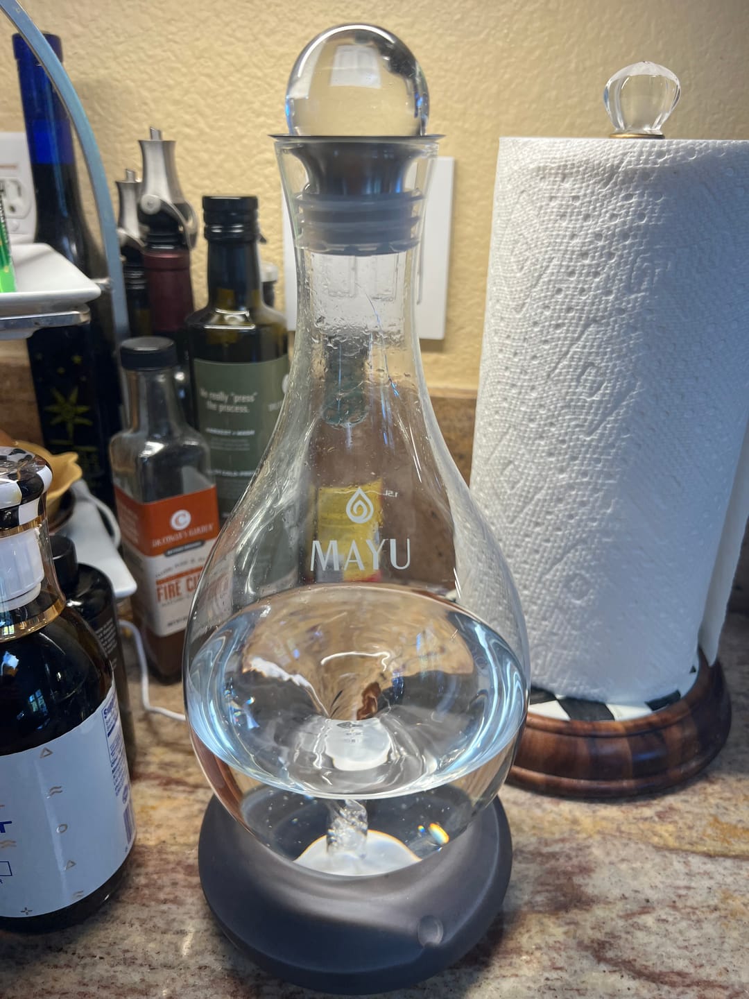 Customer photo review of Swirl Glass Carafe - GLASS ONLY