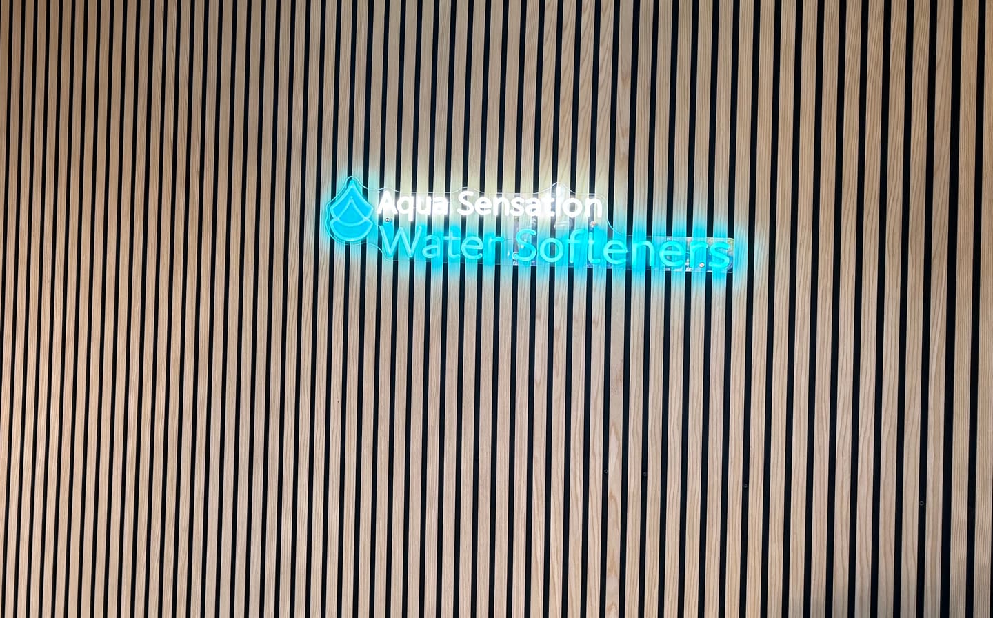 Customer photo review of Aqua sensation| LED Neon Sign