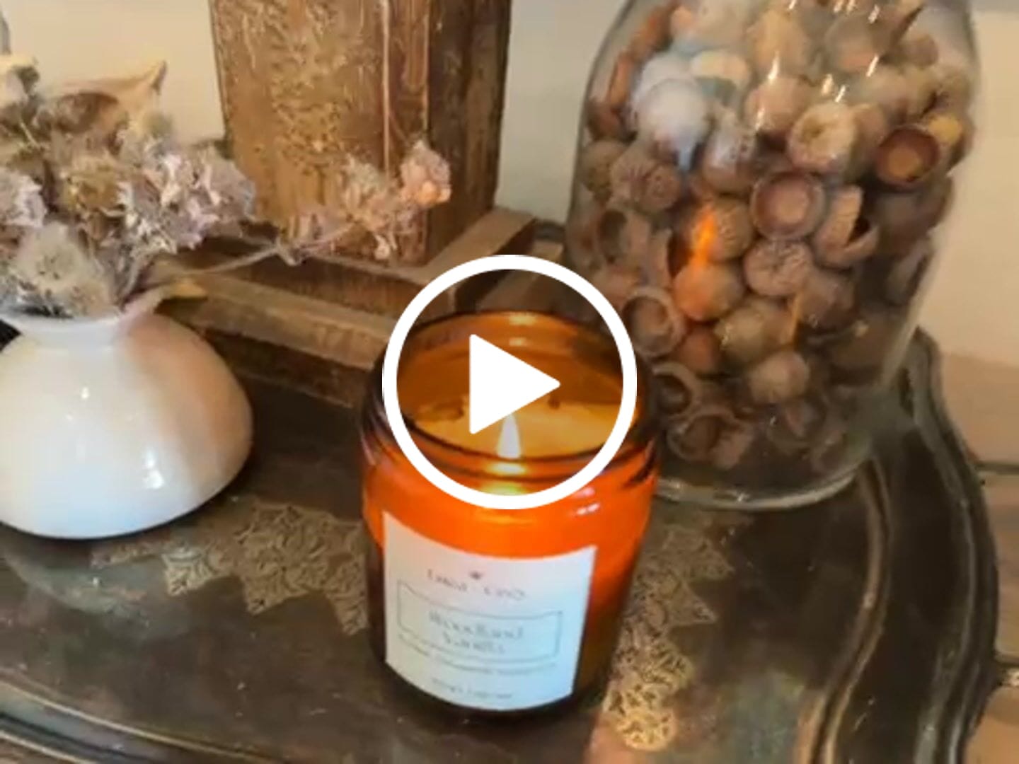 Customer video review of Fall Beeswax Candle Collection