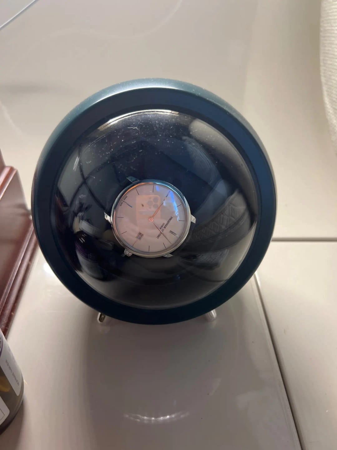Customer photo review of Remontoir Montre Automatique Blanche – Moteur Mabuchi Silencieux