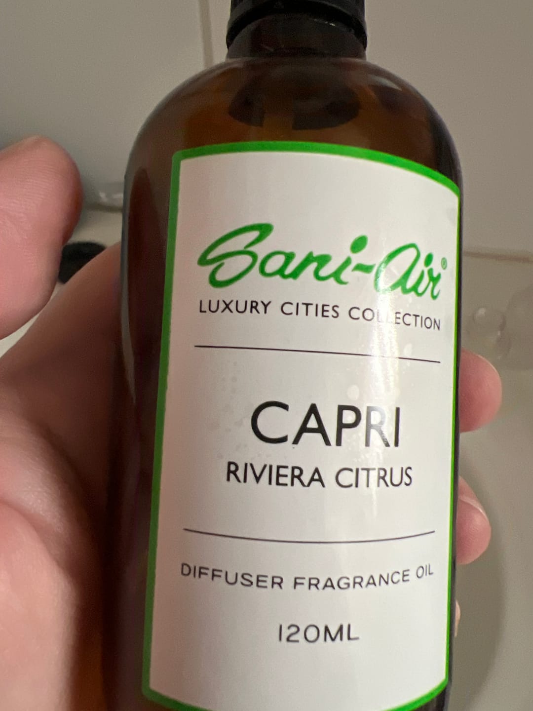Customer photo review of Botella Esencia Luxury Sani-Air 120ml Capri Riviera Citrus