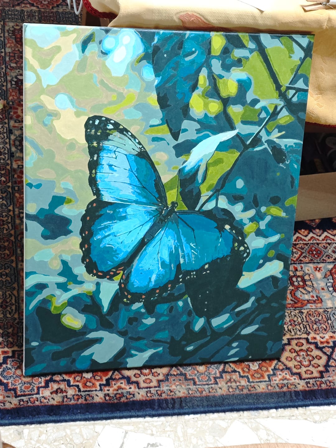 Customer photo review of Papillon Morpho Bleu
