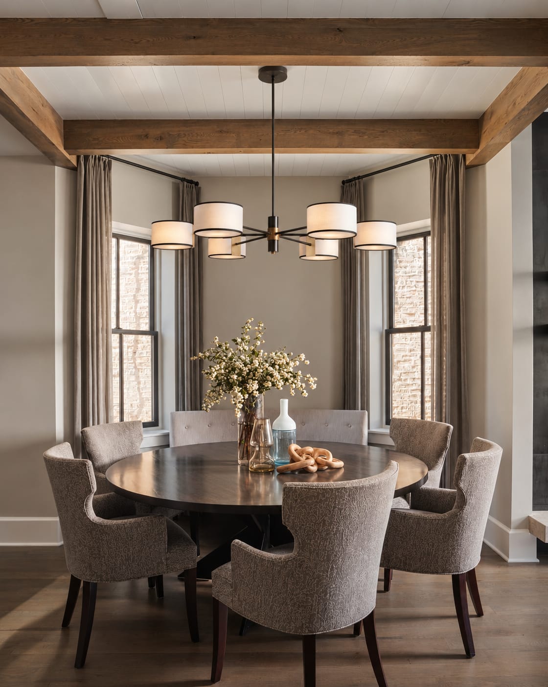 Customer photo review of Rosven Fabric Round Chandelier