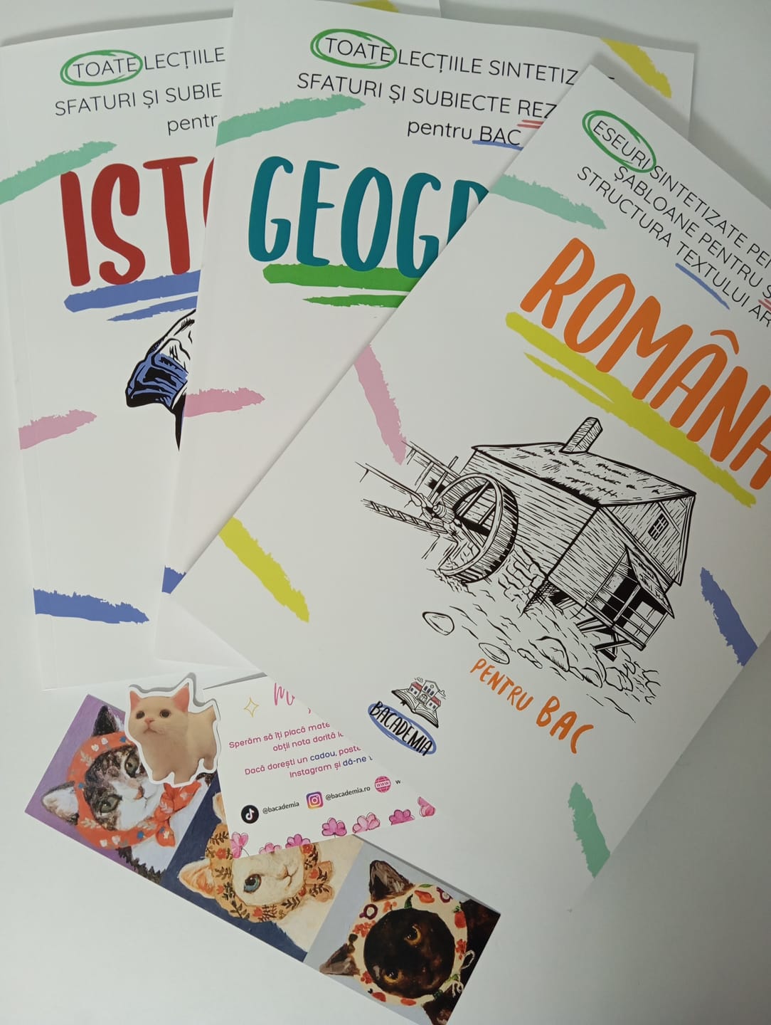 Customer photo review of Pachet Bacalaureat (Română + Istorie + Geografie) Bacademia
