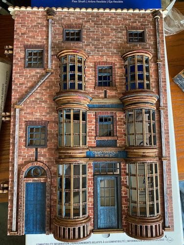 Customer photo review of Ollivanders Wand Shop Pre-Colored Book Nook | LKWood