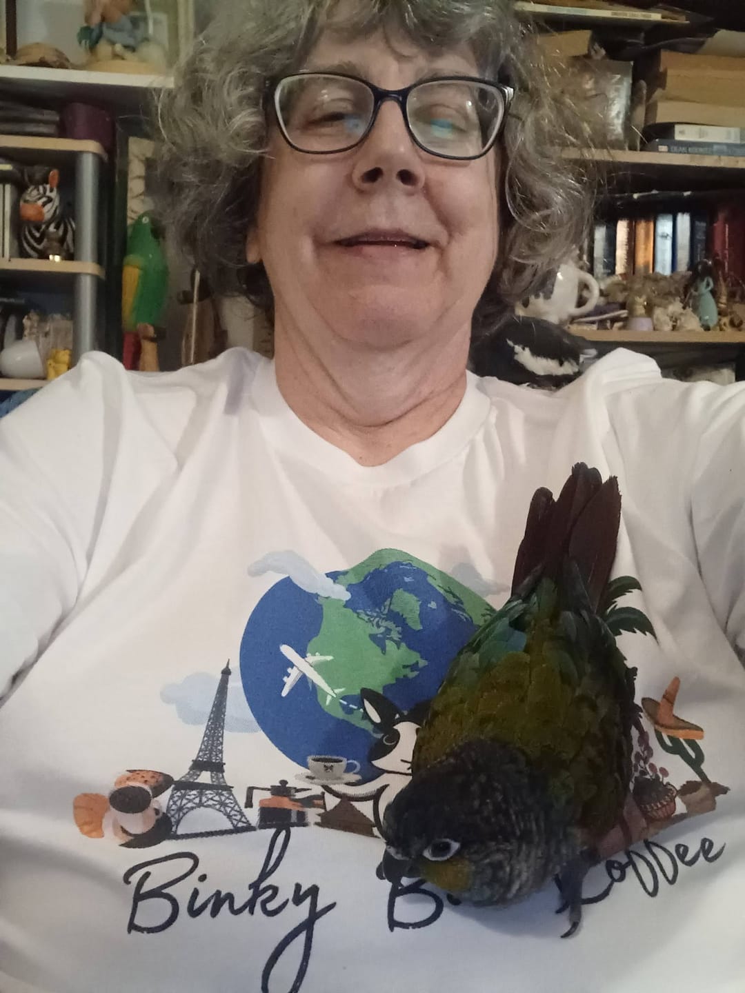 Customer photo review of Cookie Travels the World Tee 🌎✈️🏝 PREORDER